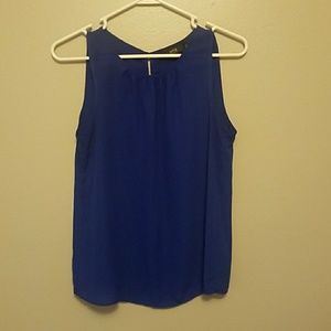 Blue sleeveless Blouse